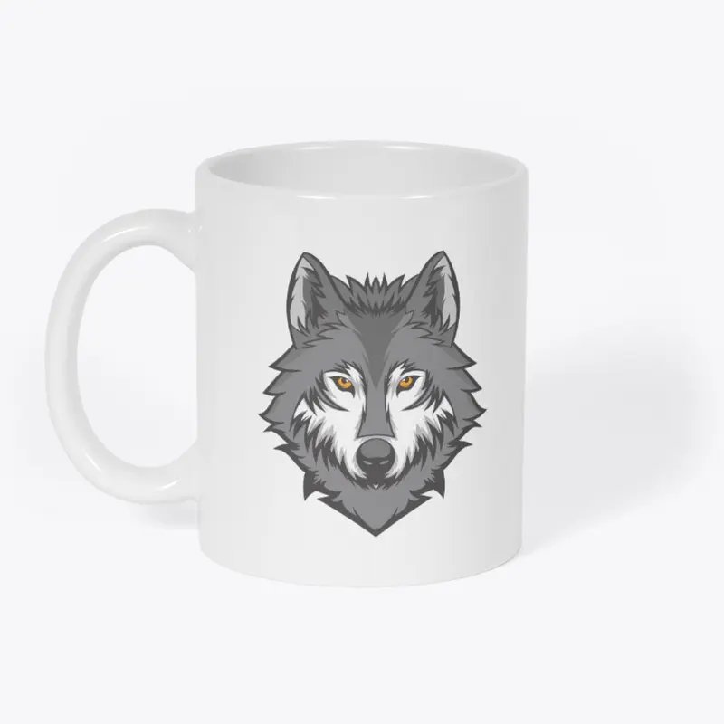 Double-Sided Wolf Mug